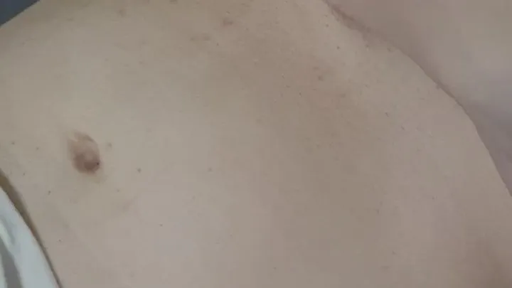 Milking horny penis barefoot and worming with hairdryer