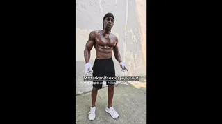 Mrdarkandsexies workouts: Jump Rope and Mike Tyson pushups (black Shorts)