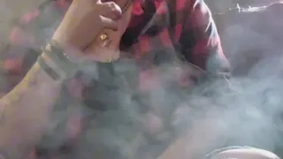 Smoking in natural sunlight compilation