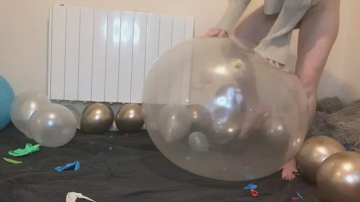 Blowing up my Qualatex 36" round jewel tone with Balloon Play