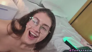 CLIMAX STEPDADDY CUM ON MY FACE & GLASSES