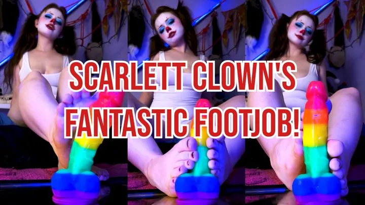 Scarlett Clown's Fantastic FootJob!