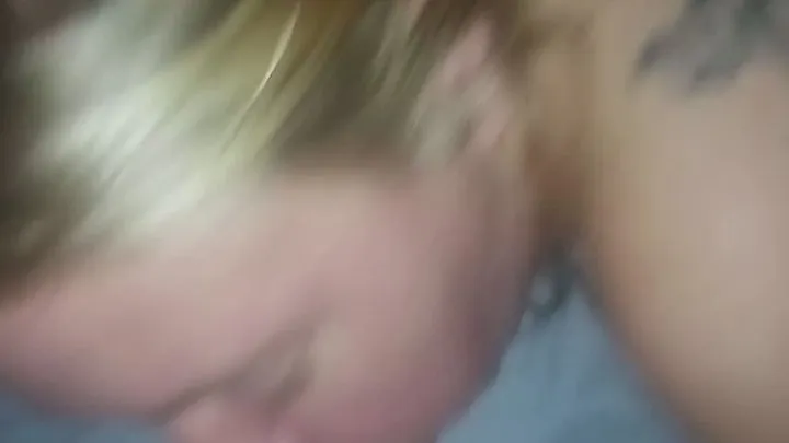 Hot wife got choked on cum