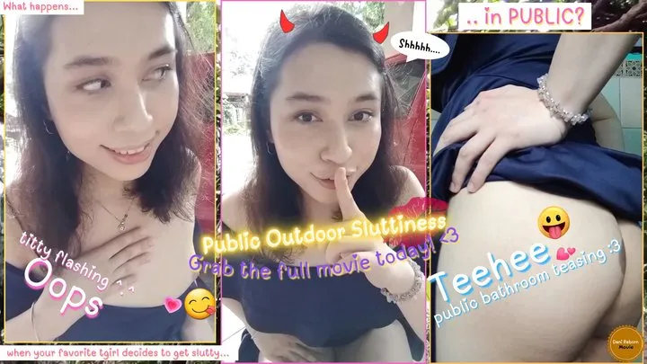 Public Outdoor Sluttiness, Tit Flashing and More