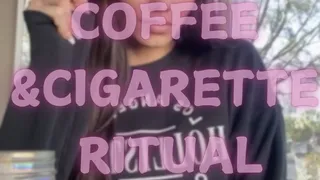 coffee & cigarette ritual