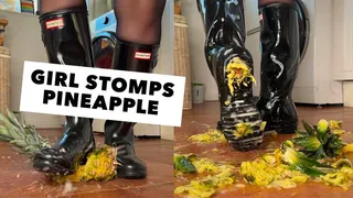 PVC Mistress Stomps Pineapple