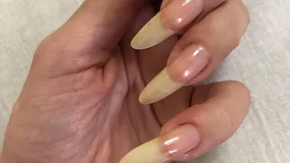 Worship my long natural nails