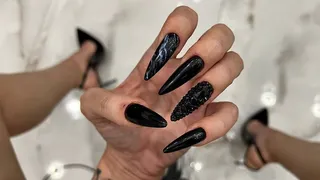 Long Black Nails