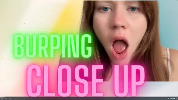 ASMR Close up Burps