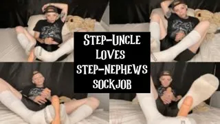 Step-Uncle Loves Step-Nephews Dirty Sockjob