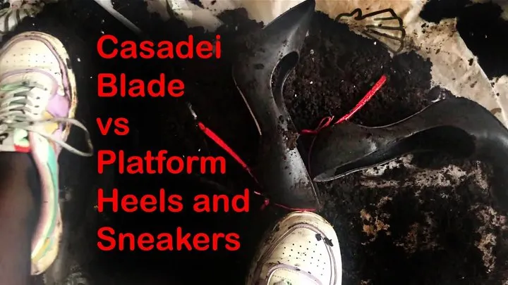 Casadei Blade vs Italian Platform, Ruined High Heels, Dirty High Heels, Heels Crush, Casadei in Mud