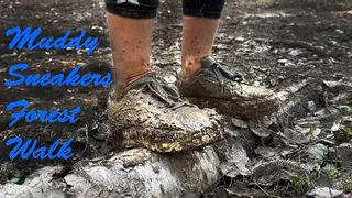 Blue sneakers muddy, ruined sneakers in mud, wet sneakers, sneakers in mud, muddy shoes