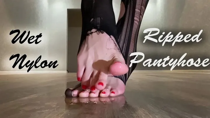 Pantyhose Ripping, Ripped Nylon, Shoeplay, Nylon Ripping, Wet Pantyhose, Wet Nylon