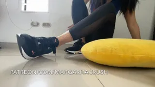 Giantess Changing Socks While You Worship My Feet