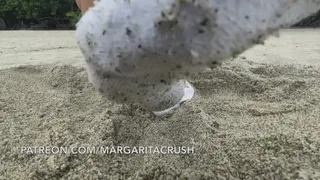 White Sock Worship on the Beach