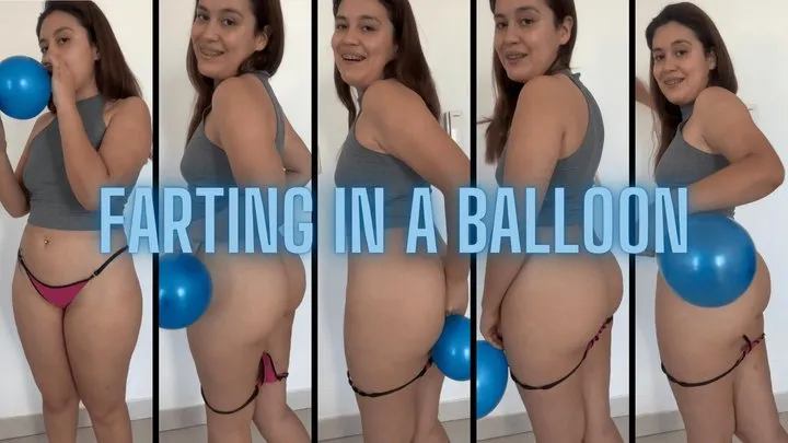 Farting inside a balloon