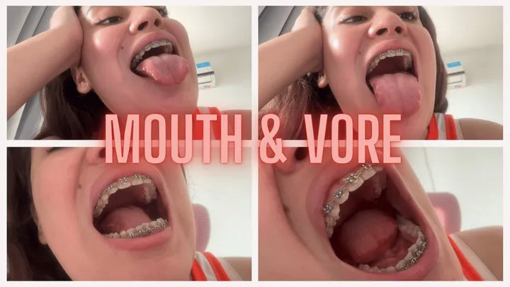 Mouth and vore fetish whit braces