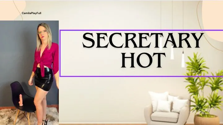 Secretary fuck dildo