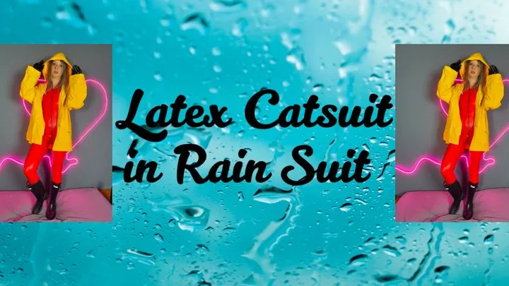 latex catsuit and rain suit