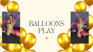 balloons pussy play