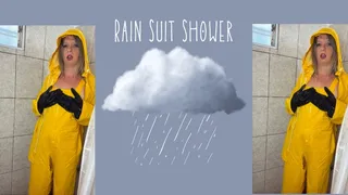 rain suit in the shower masturbation