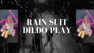 rainsuit dildo play rubber