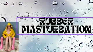 rubber masturbation play