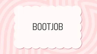 bootjob and cum