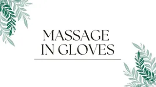 massage with gloves