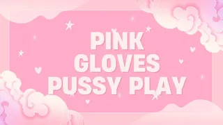 pink metallic gloves