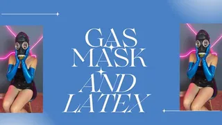 gas mask in latex complete