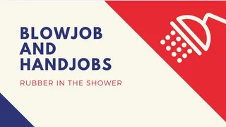 handjobs rubber in the shower