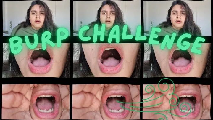 Chatting + burping challenge with close up