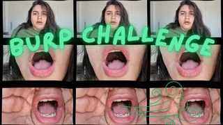 Chatting + burping challenge with close up