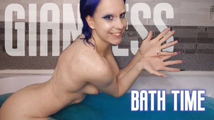 Bath time with pretty giantess