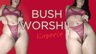 wild bush in sexy lingerie