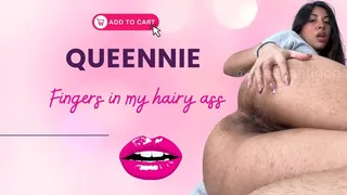 Queennie Fingers in my hairy ass