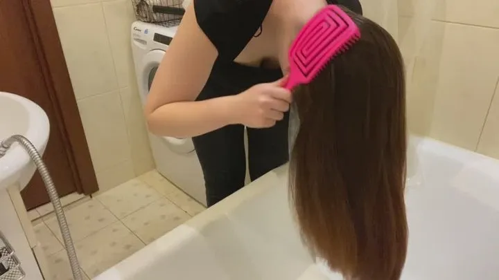 hair brush routine (cut from long video)