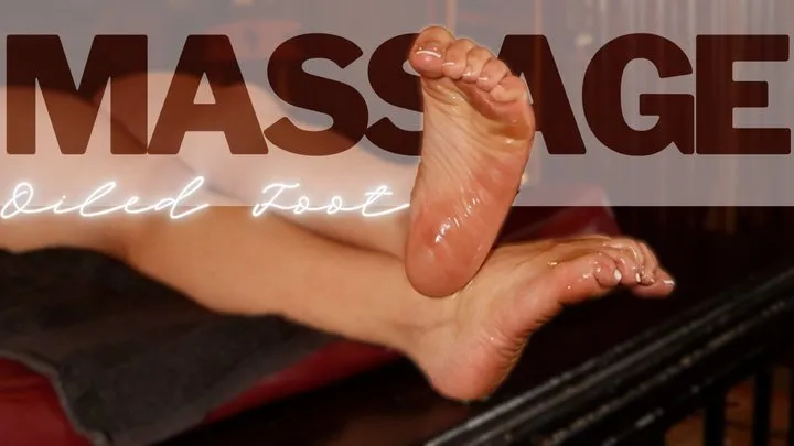 Oiled foot massage