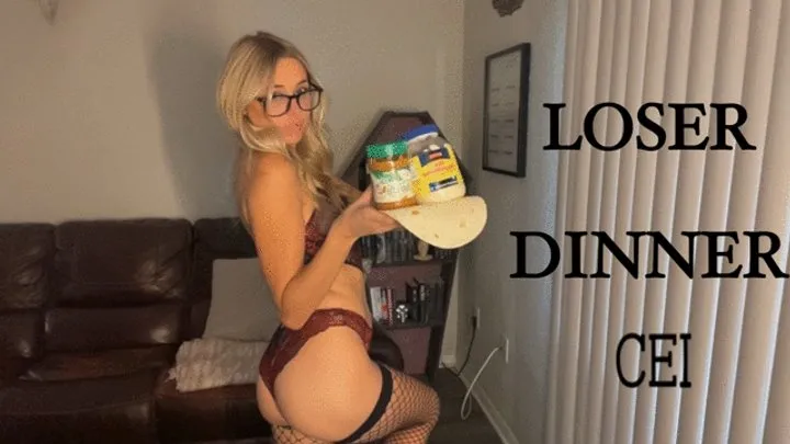 Loser Dinner: Eat Your Cum