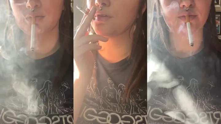 Sunny Smoke Show While My BF Jacks Off on my Feet