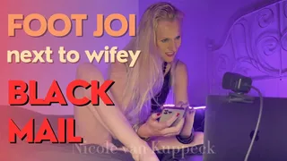 Blackmail fantasy: Feetfetish joi next to wifey - part 1