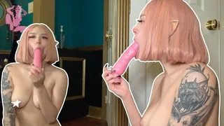 Elf Girl Dildo Suck & Fuck