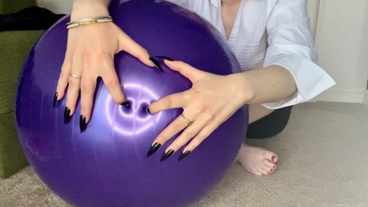 Ruining your exercise ball for good