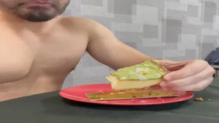 Hot Man Eating Cum on Pistache Pie