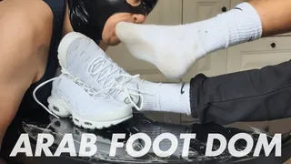 Arab Master Intense Sneaker, Socks and Foot Domination (Normal Angle)