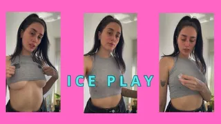 ice play in my tits