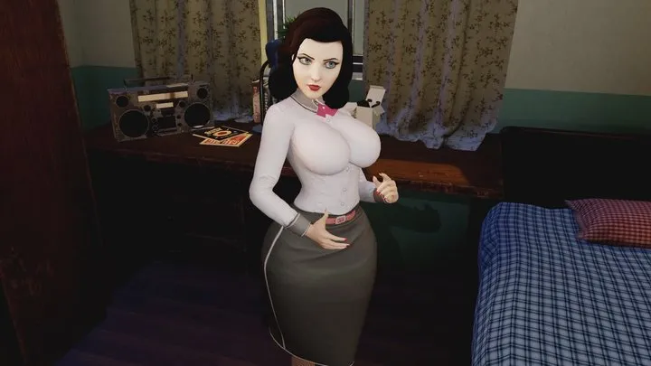 Elizabeth from Bioshock fucked hard and impregnated by a huge black cock