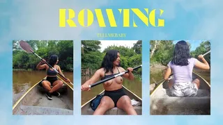 Rowing with your tits out in the air