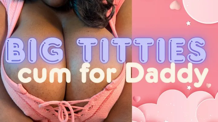 Big Titty Ebony Playing with Pussy for Step-daddy